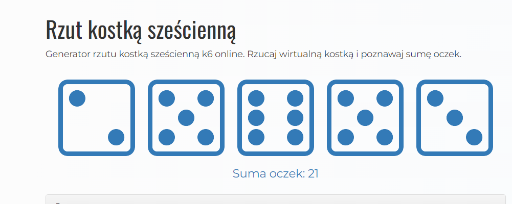 Pierwszy rzut