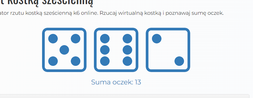 drugi rzut